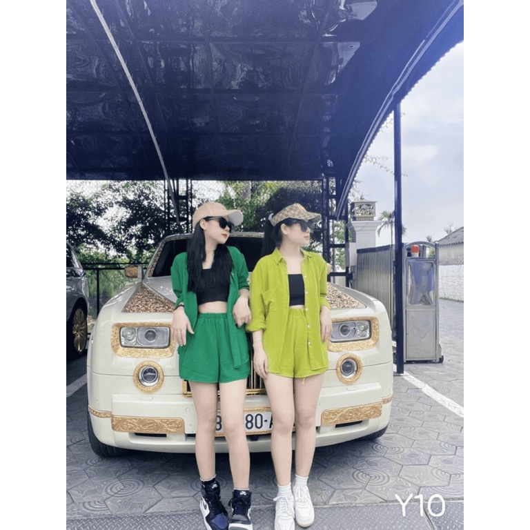 (MẪU MỚI) MẪU MỚI Sét Bộ Đũi 3 Món ĐI chơi ĐI Biển Sang Chảnh Siêu HOt HHP FASHION