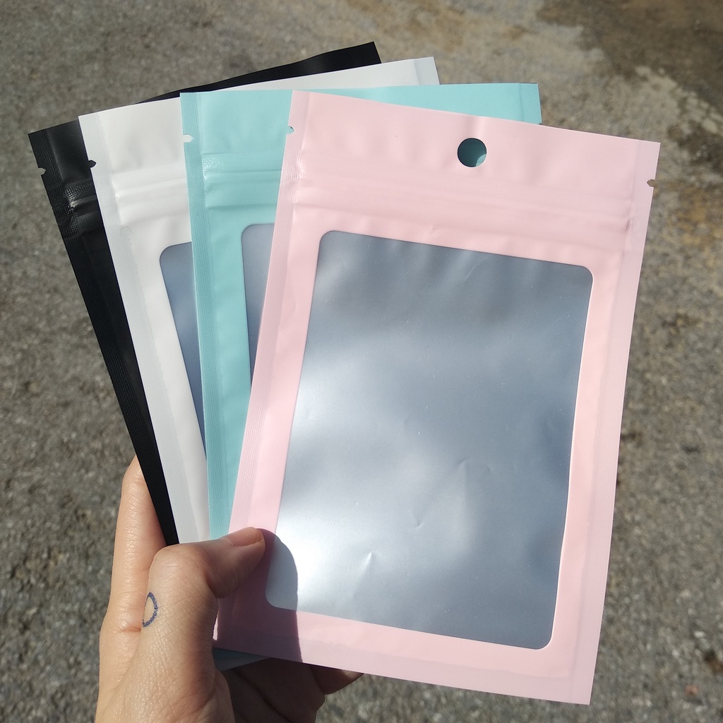 Nhôm Mờ 10x15cm  01 Túi zip đựng đồ dây giày kích thước