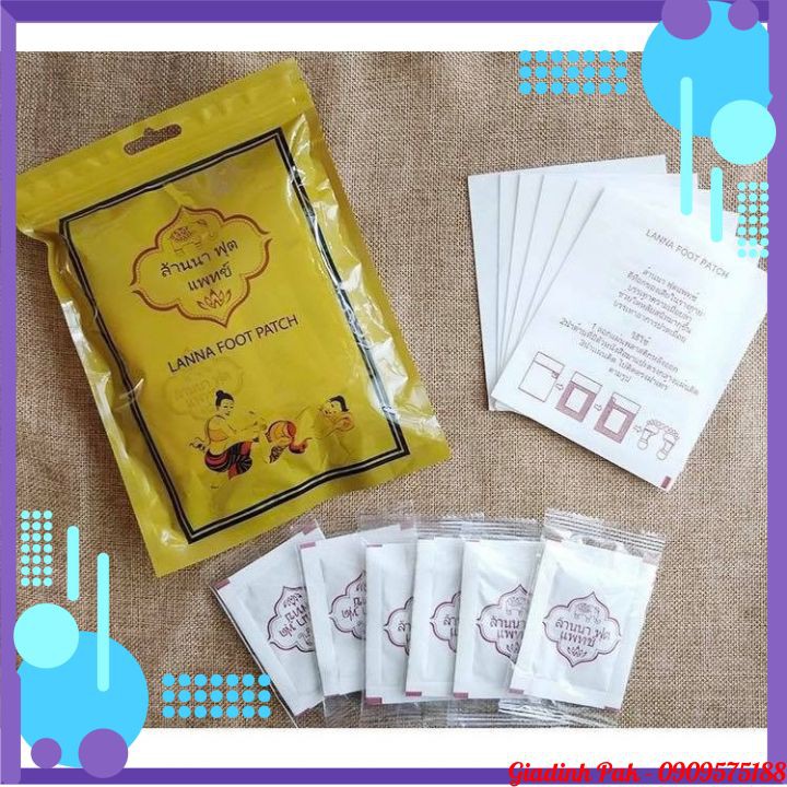 10 Miếng Dán Chân Thải Độc Detox Lanna Foot Patch | BigBuy360 - bigbuy360.vn