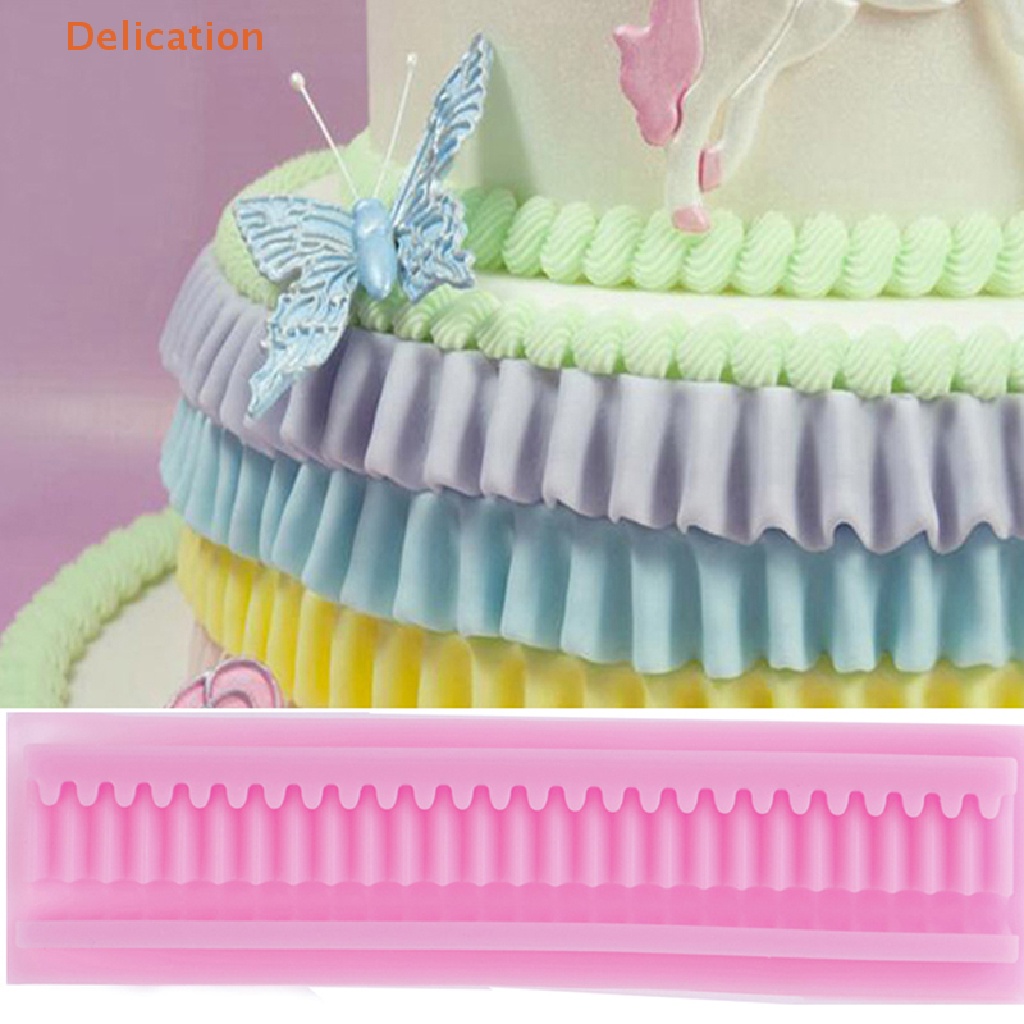 Khuôn silicone Tạo Hình Váy Xếp Nếp Trang Trí Bánh