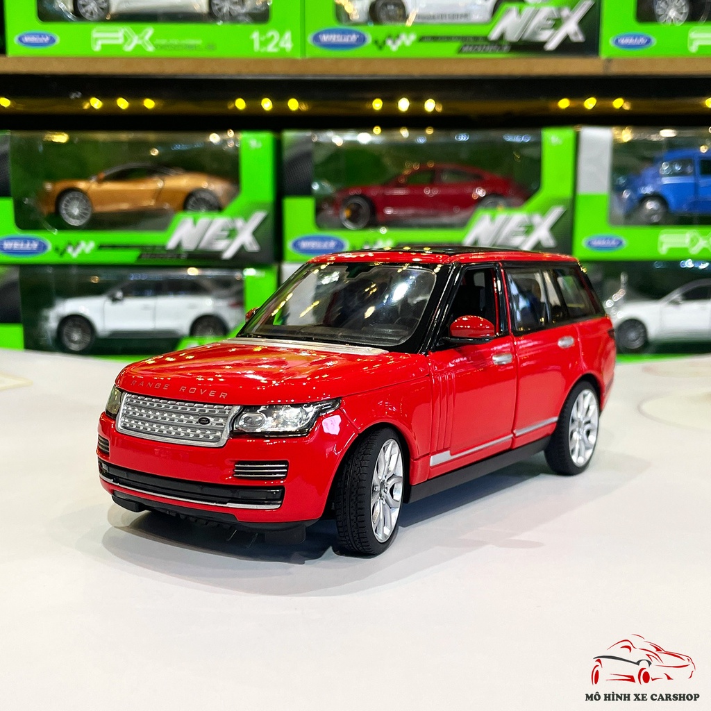 Mô hình xe ô tô Range Rover Land Rover hãng Rastar tỉ lệ 1:24 màu đỏ