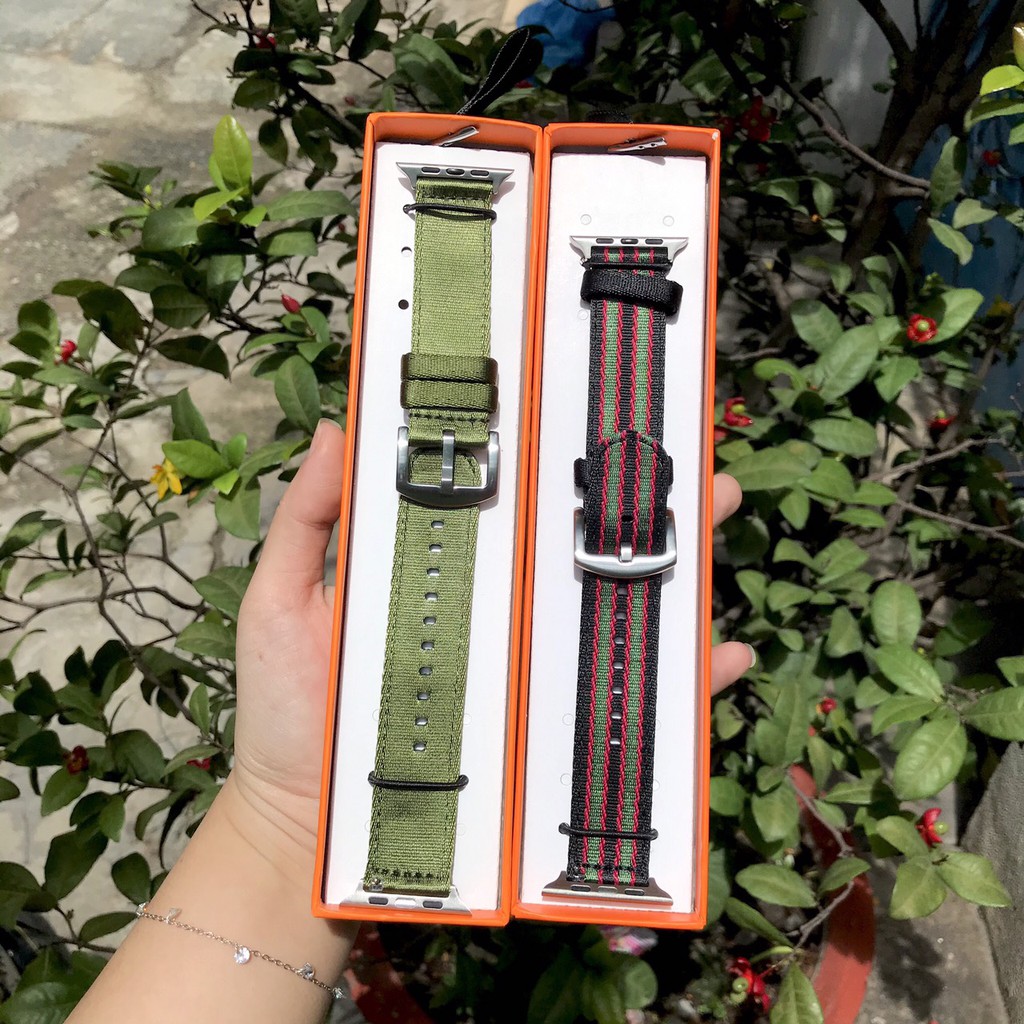 Dây đeo đồng hồ Apple Watch vải dù mẫu mới size 38/40 42/44mm