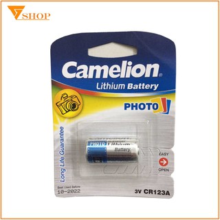 Combo 2 vỉ pin CR123A, pin máy ảnh CR123A Camelion Lithium 3V (1 vỉ 1 viên)