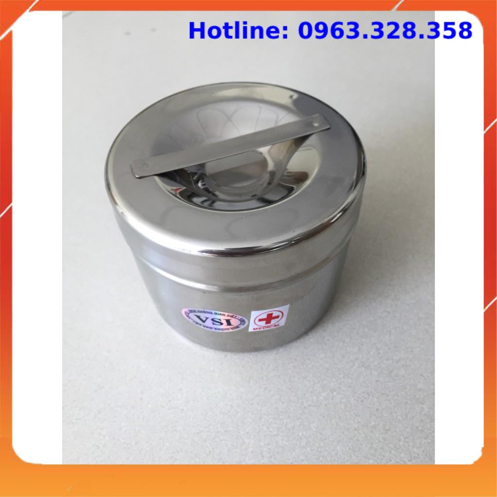 Hộp tròn inox đúc y tế các cỡ to,trung,nhỏ, các loại thiết bị y tế