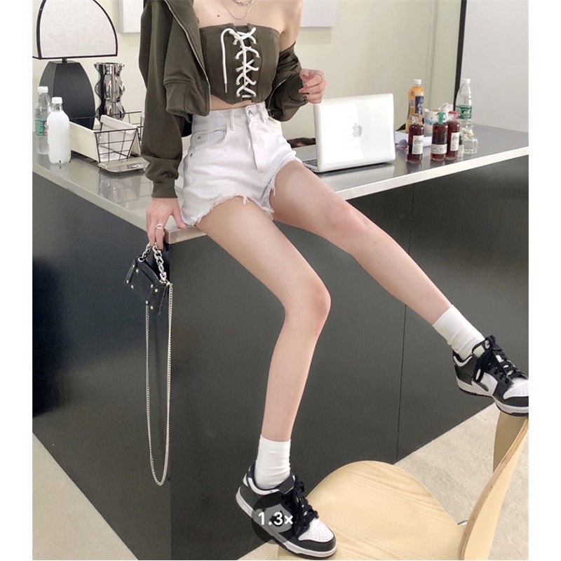 Quần short denim JSC ống rộng lưng cao thời trang mùa hè cho nữ