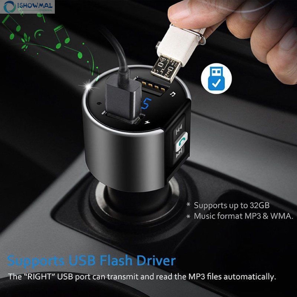 Bộ phát radio FM MP3 USB bluetooth trên xe hơi tiện dụng