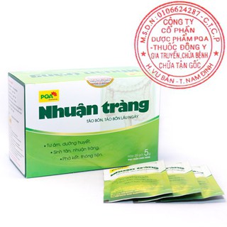 CỐM PQA NHUẬN TRÀNG HỘP 25 GÓI : táo bón, táo bón sau sinh, táo bón lâu năm