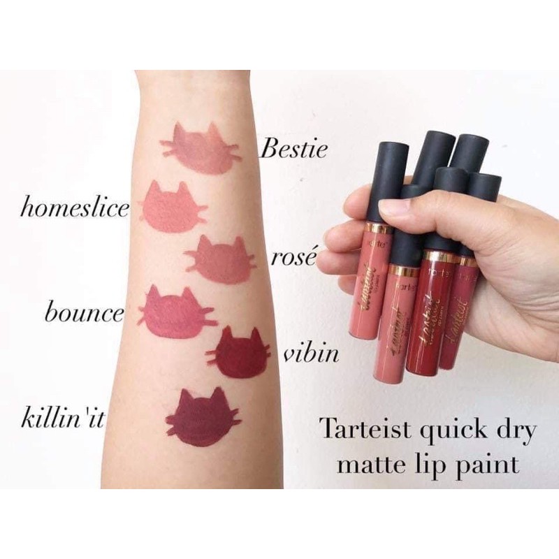 Tarte- Son kem Lì- Tarteist Quick Dry Matte Lip Paint 6ml