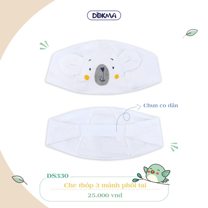 Che thóp 3 mảnh phối tai Dokma cho bé DS330