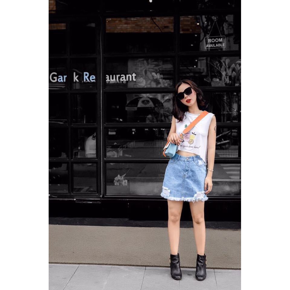 DII COLLECTION - Chân váy jeans thiết kế dạo phố năng động