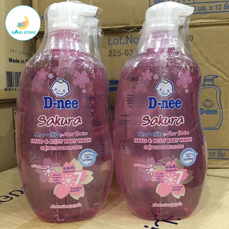 Sữa tắm gội toàn thân cho bé từ 0 đến 3 tuổi Dnee Baby, Dnee Pure 800ml