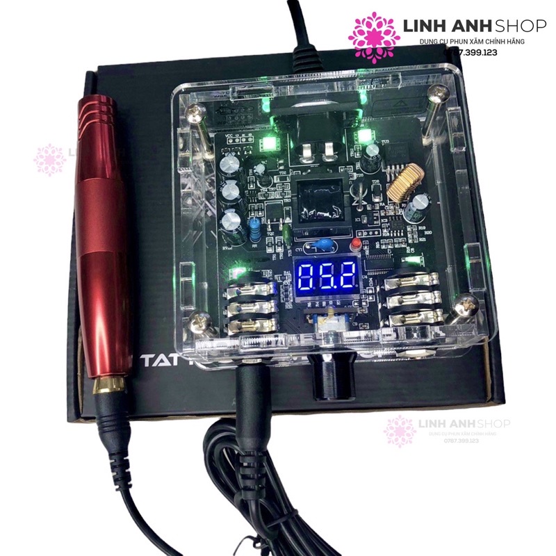 Nguồn Ổn Áp Máy Pen Trong Suốt Biến Áp Đa Năng Dùng Trong Phun Xăm