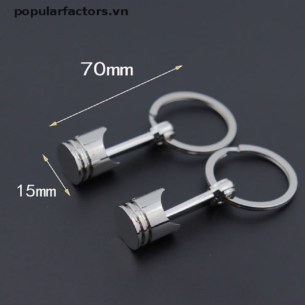 [Phổ Biếnfactors] Móc Khóa Pít Tông Bạc Đánh Bóng Mô Hình Xe Hơi [VN]