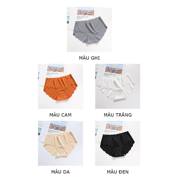 Quần lót nữ thun lạnh không viền kháng khuẩn đúc su cao cấp LAVENUSA QL05