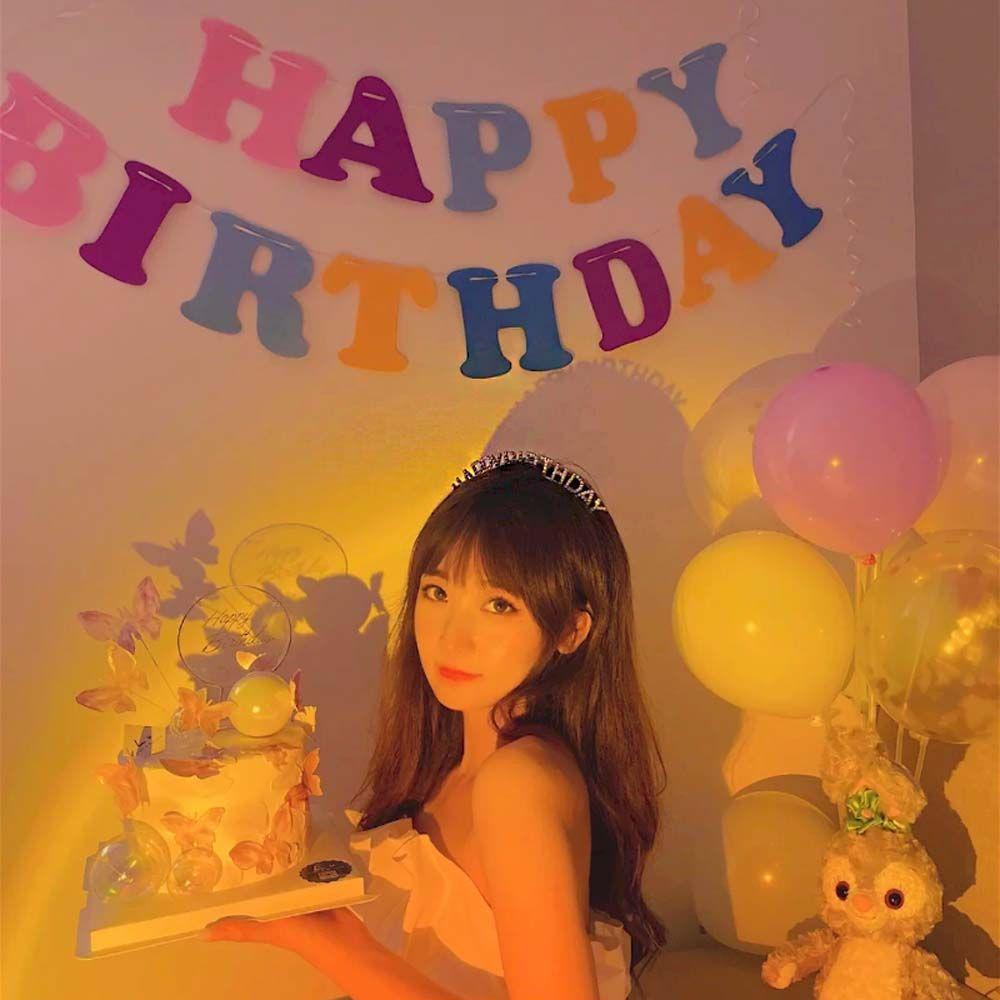 Băng Đô Chữ Happy Birthday Xinh Xắn Cho Nữ