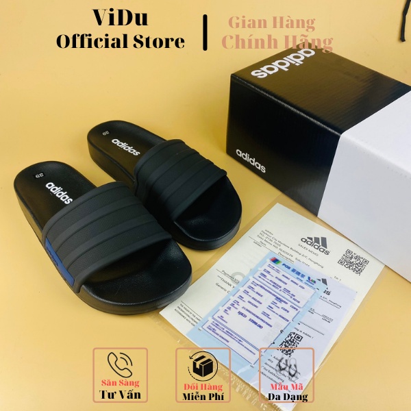 Dép nam quai ngang A.didas ViDu 21147 ba màu  phối thời trang, cao su nguyên khối cực đẹp