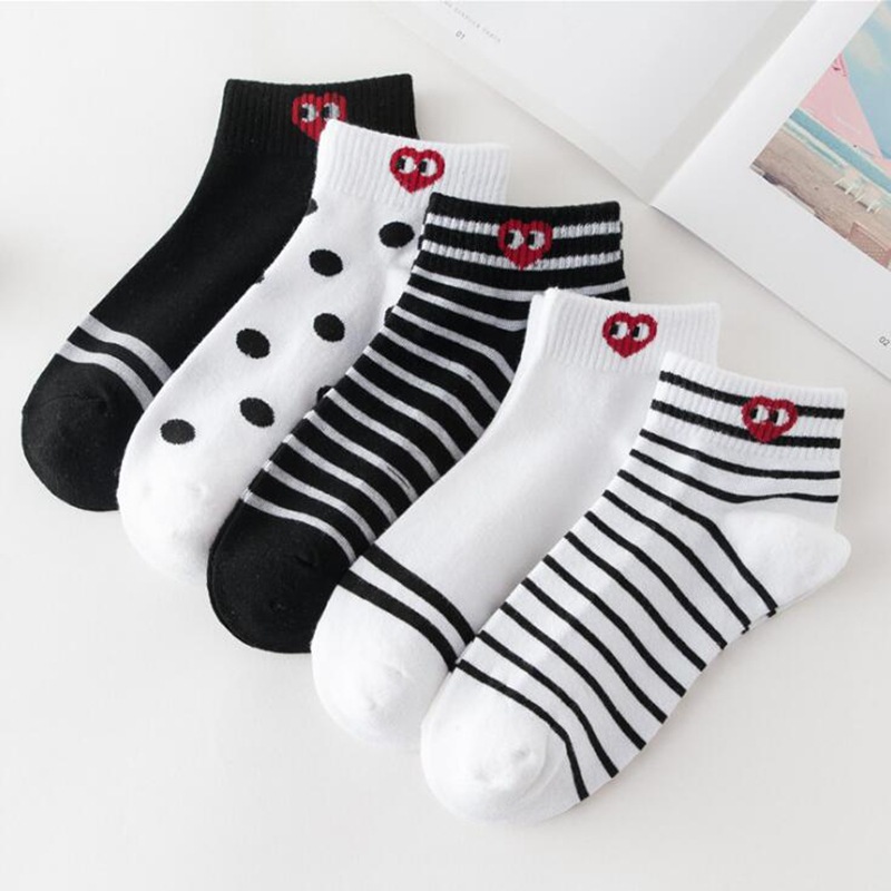 Đôi Tất Cotton Ngắn Màu Trơn Trang Trí Nơ Buộc Xinh Xắn Cho Nữ | BigBuy360 - bigbuy360.vn