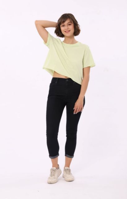 Áo thun croptop xuất xịn