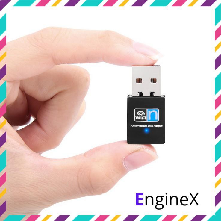 USB wifi -usb thu sóng wifi cực mạnh tốc độ 300Mbps cho máy tính, laptop (Không râu)