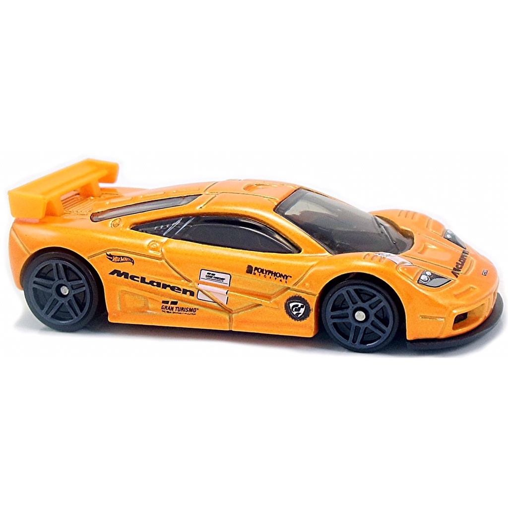 Xe mô hình Hot Wheels Mclaren F1 GTR, màu cam hiếm hotwheels Gran Turismo