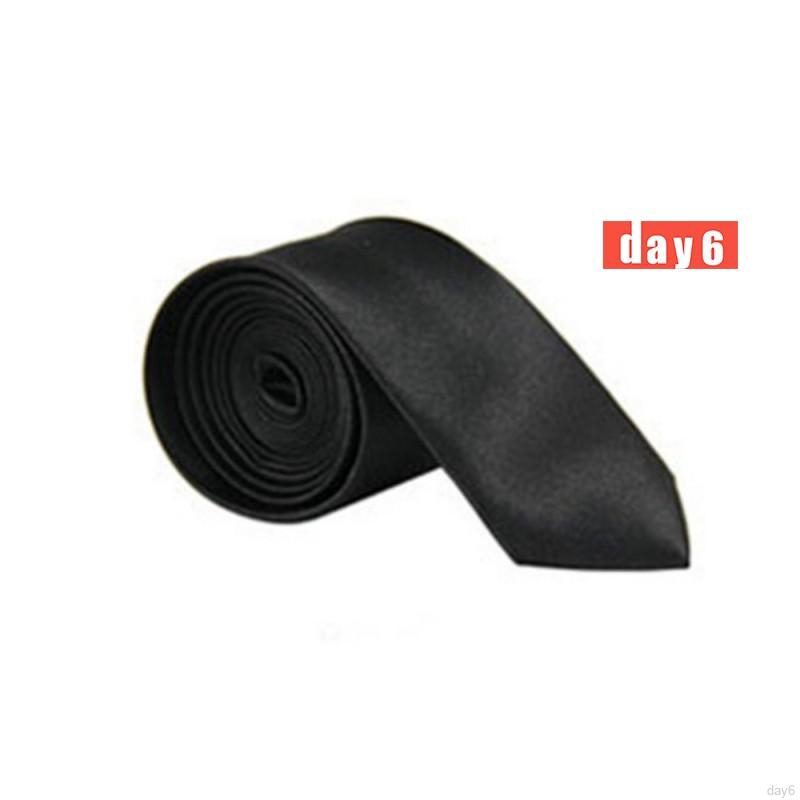 Cà Vạt Trơn Màu Kiểu Dáng Đơn Giản Tiện Dụng Dành Cho Nam