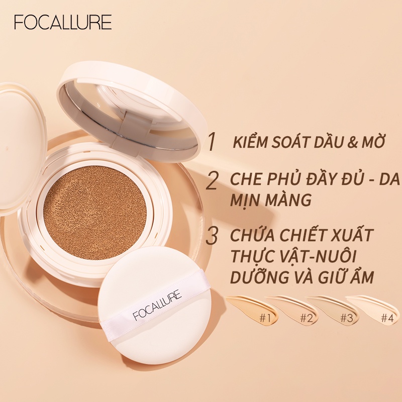 Phấn Nước BB Focallure, Cushion Cho Làn Da Đẹp Tự Nhiên - FA162