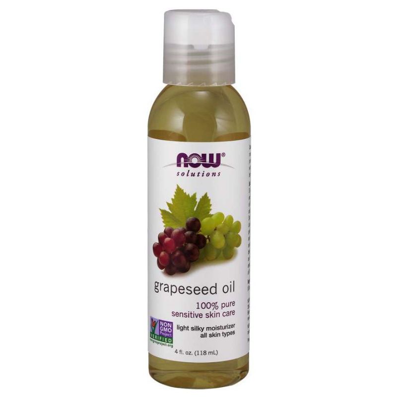 [Date 8/2023] Dầu hạt nho Now Grapeseed Oil 100% Pure Sensitive Skin Care