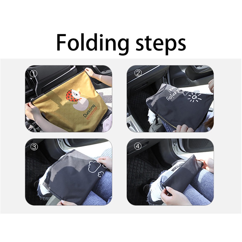 Tấm rèm che nắng cửa sổ xe hơi hít nam châm chống tia UV họa tiết hoạt hình đáng yêu dành cho trẻ em