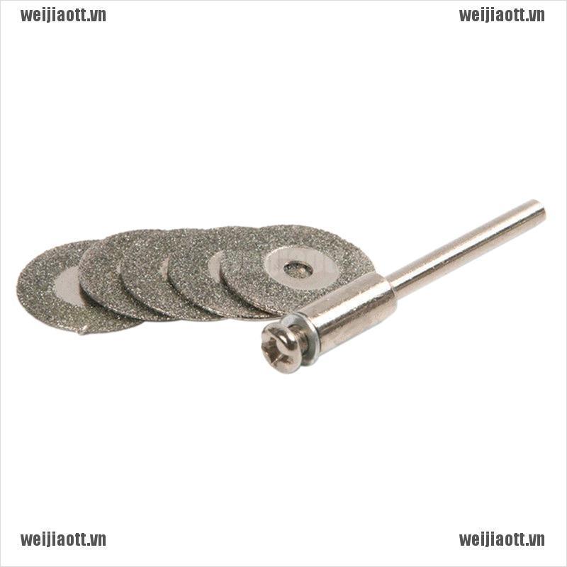 Bộ 5 đĩa cắt 22mm + 1 mũi khoan cho dremel