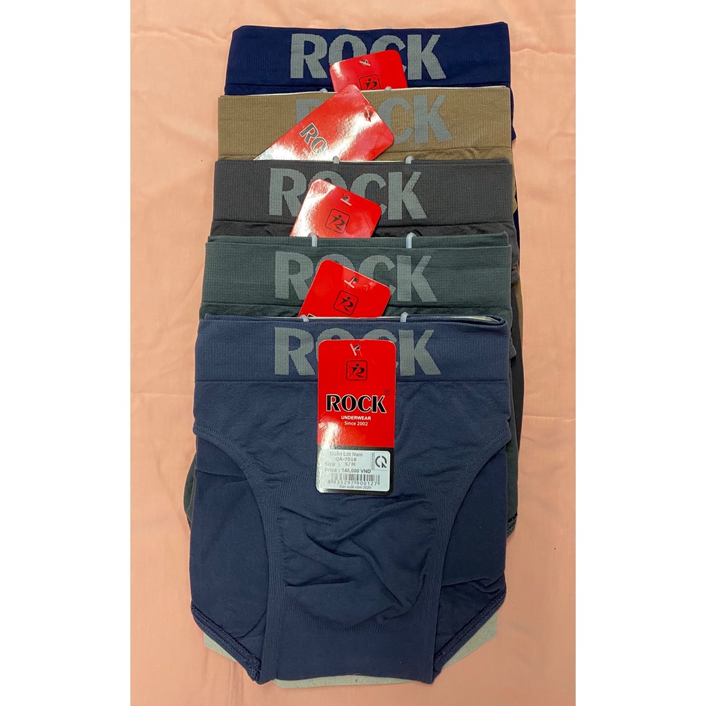 QA 7016 Quần lót nam Rock. Vải dệt, co giãn 6 chiều ( Giống mã QA 502 chỉ khác bản lưng lớn hơn 1 chút)