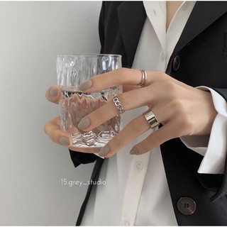 Otis-2 ring set | set 3 nhẫn hot unisex