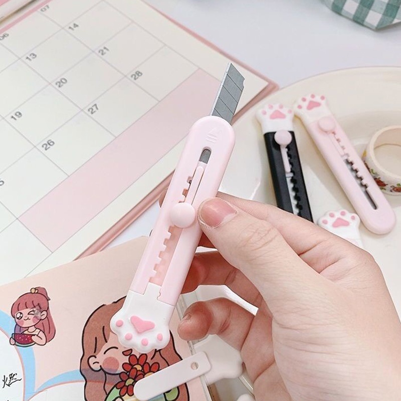 Dao Dọc Giấy Mini Hình Chân Mèo Dễ Thương, Cute 88313 Shop Giao Hàng Nhanh
