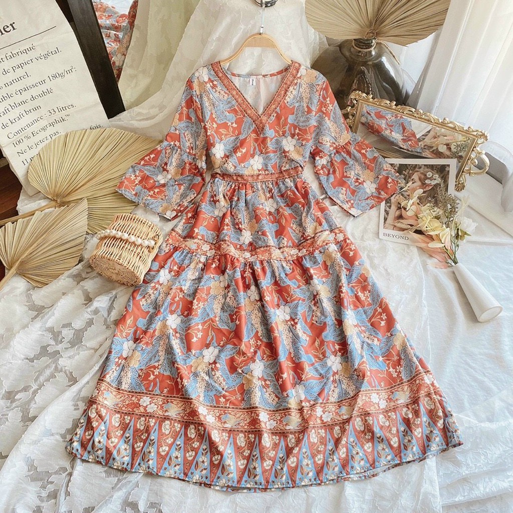 Đầm maxi nữ, đầm nữ dáng dài, đầm đẹp cho phái nữ, hàng đẹp may kỹ, phom dưới 54kg- theo chiều cao . | BigBuy360 - bigbuy360.vn