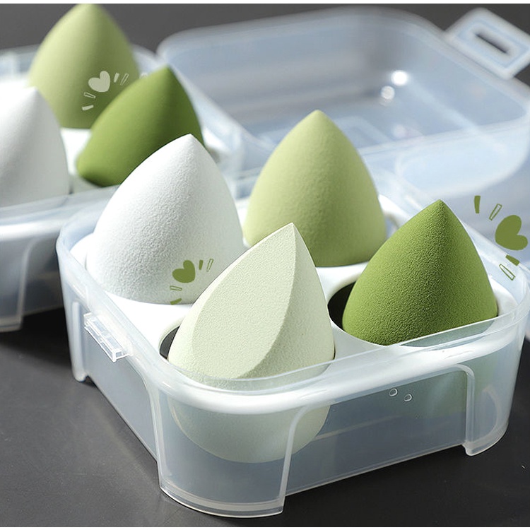 Mút Trang Điểm Ướt Và Khô Hình Trứng Siêu Mềm Hình oval Chuyên Dụng Cho Trang Điểm Ướt Và Khô