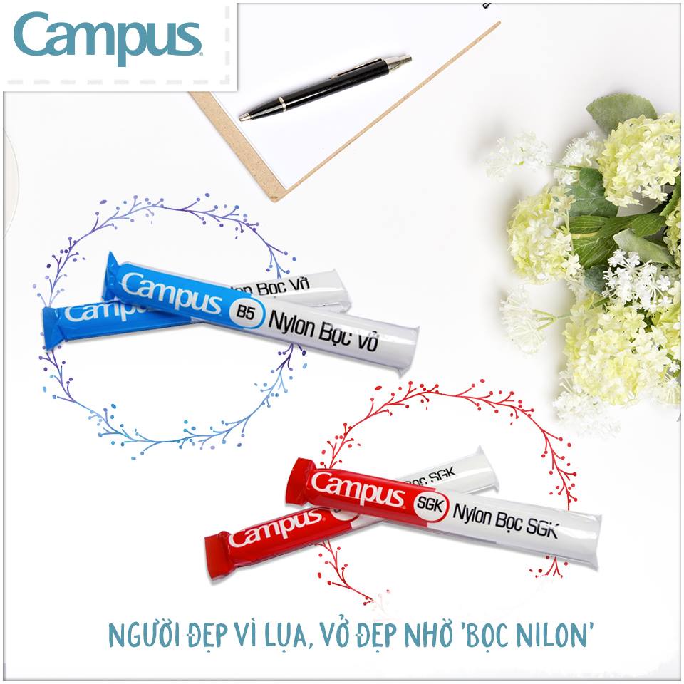 Bọc sách Campus, miếng bọc vở Campus, decan bọc SGK cải cách mới - Soleil Home