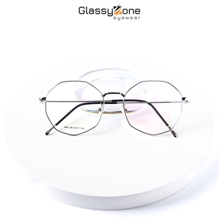 Gọng kính cận, Mắt kính giả cận kim loại Form Lục Giác Unisex Nam Nữ Taye - GlassyZone