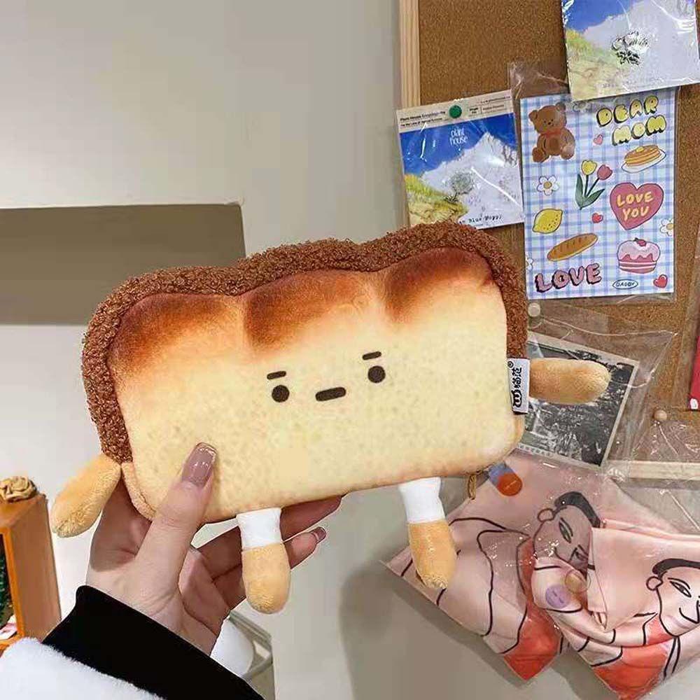 Ví Đựng Tiền Xu Hình Bánh Mì Nướng Dễ Thương Dành Cho Học Sinh