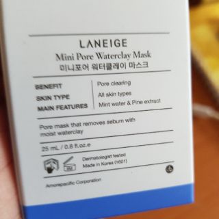 [SIZE 25ML_ DATE T11/2021] MẶT NẠ BÙN LANEIGE
