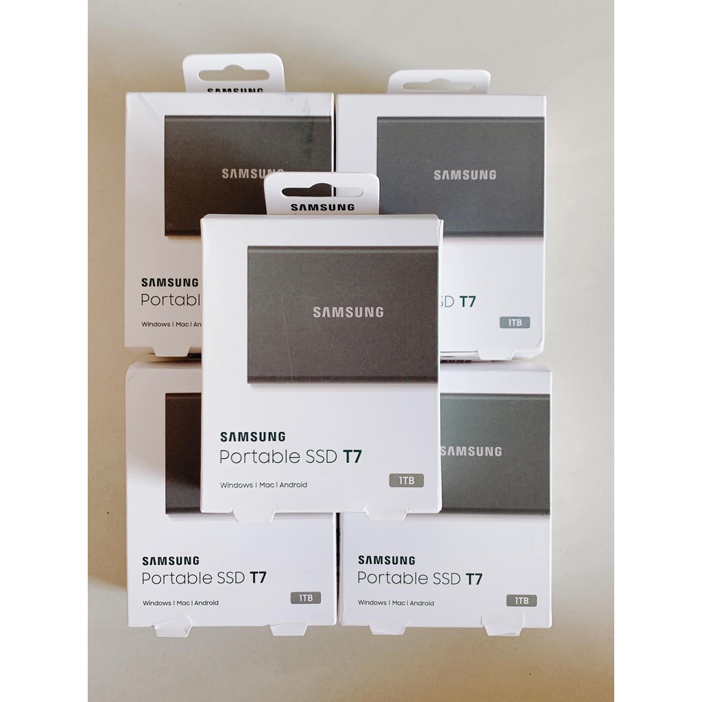 Ổ cứng di động 1TB External SSD Samsung T7 USB 3.2 Gen 2