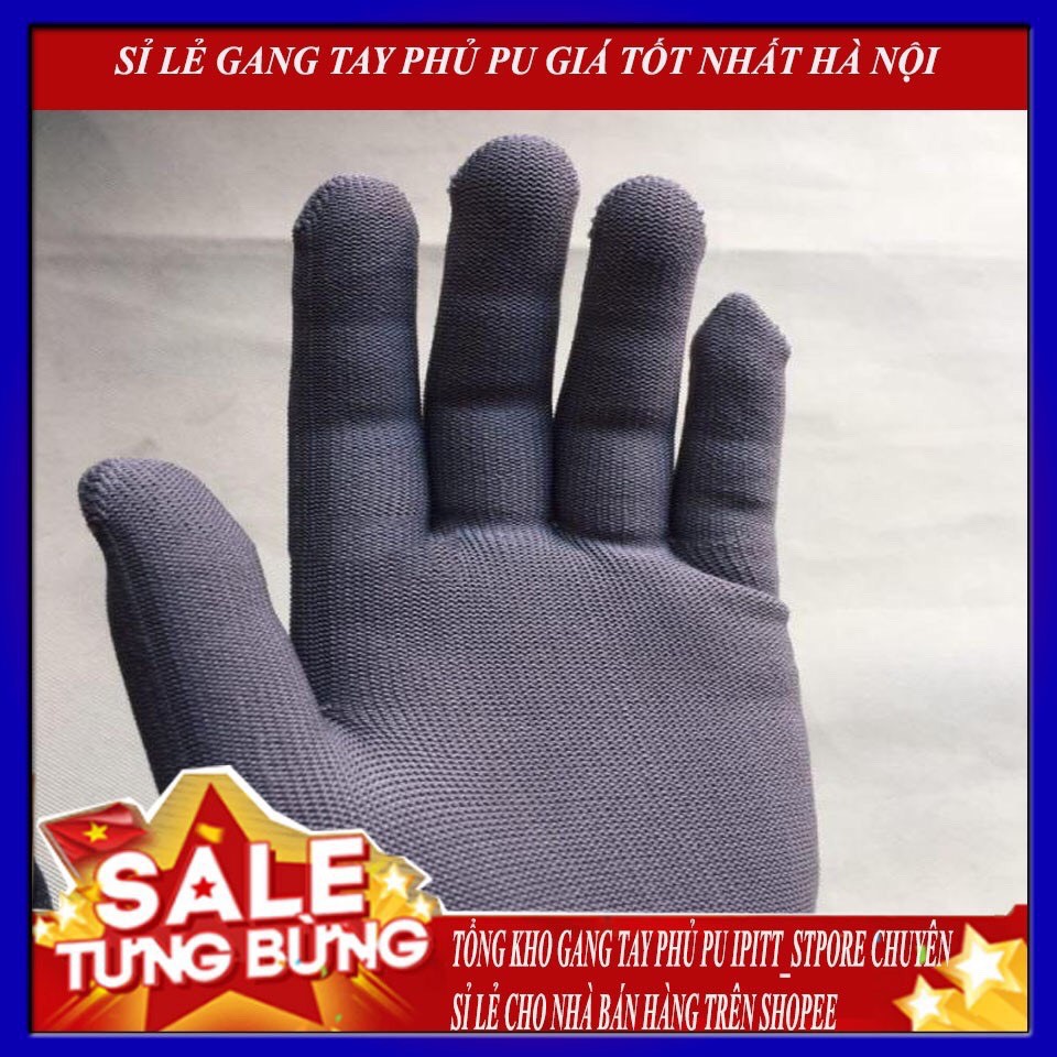 Găng tay bảo hộ lao động sợi mút co giãn