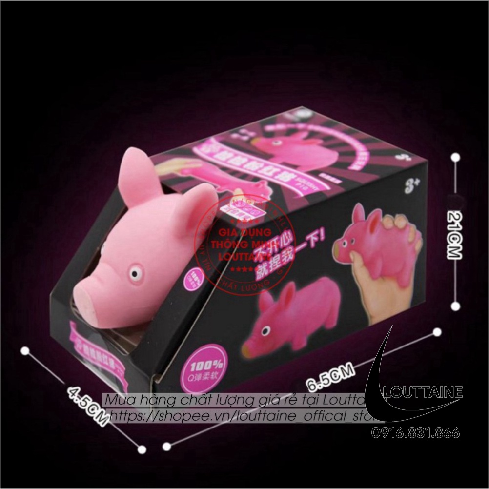 Đồ chơi bóp xả stress hình con lợn dễ thương chtá liệu TPR an toàn