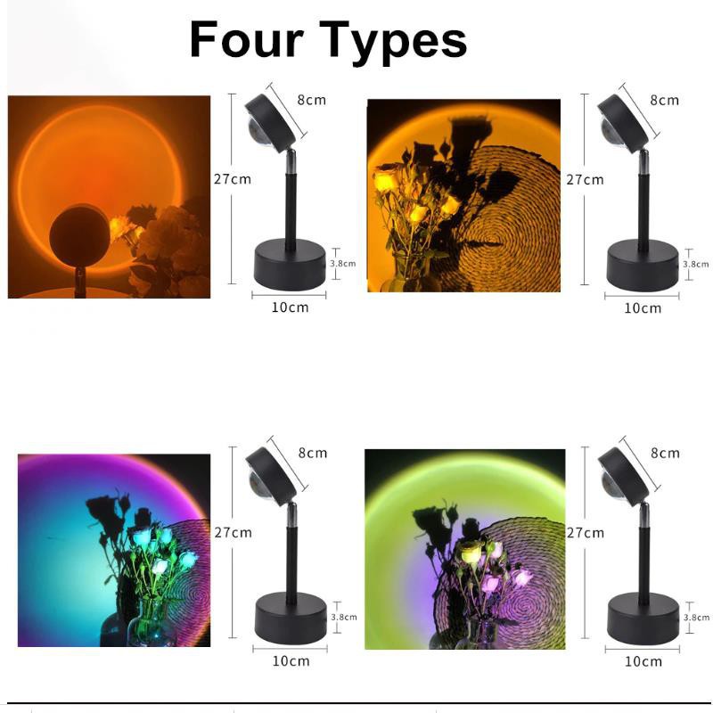 UPUPIN Đèn chiếu hoàng hôn bóng led trang trí