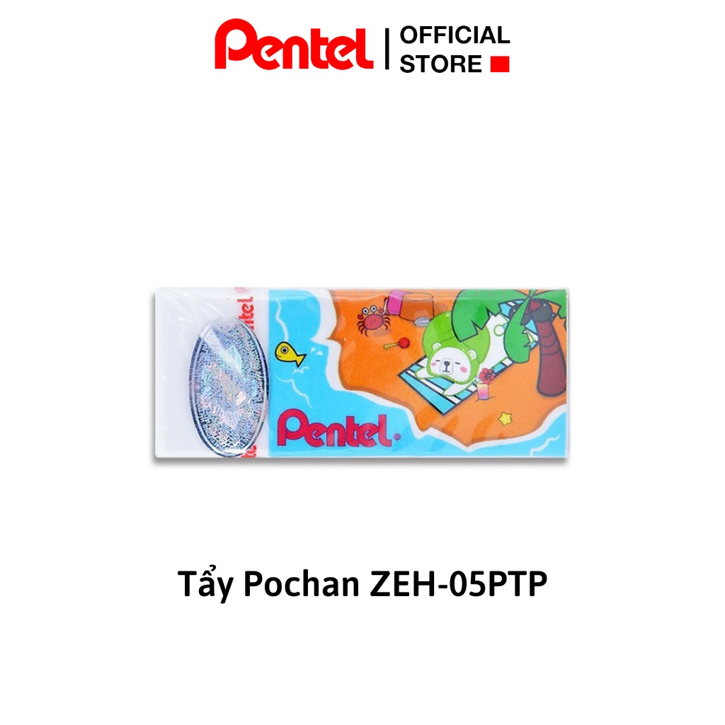 Tẩy Chì CAO CẤP SIÊU SẠCH Pochan Pentel ZEH-05PTP | Tẩy Sạch,  Ít Bụi, Ít Độc Hại, Hình Thù Ngộ Nghĩnh