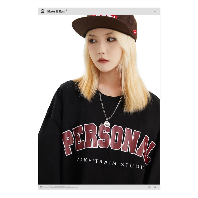 Áo phông dài tay Make it Rain Heybig - Personal