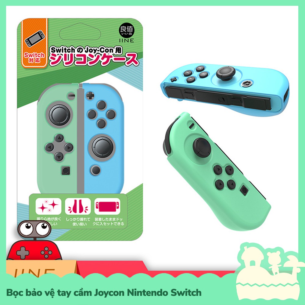 [Sẵn VN - NowShip] IINE Phụ Kiện Bọc Tay Cầm Joycon Bảo Vệ Chống Bụi Bẩn Cho Nintendo Switch Chủ Đề Animal Crossing