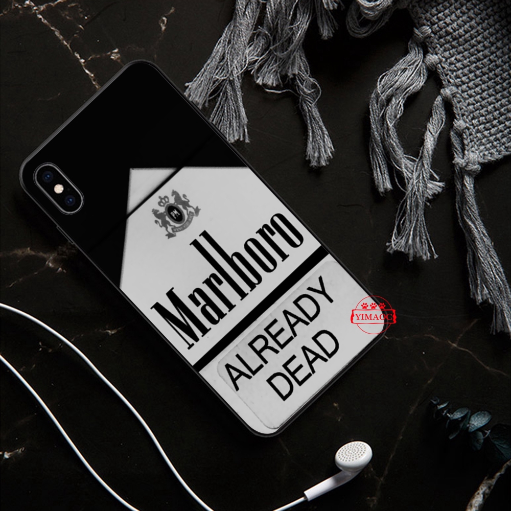 iPhone XS Max XR X 11 Pro 7 8 6 6S Plus Marlboro cigarette Soft Case