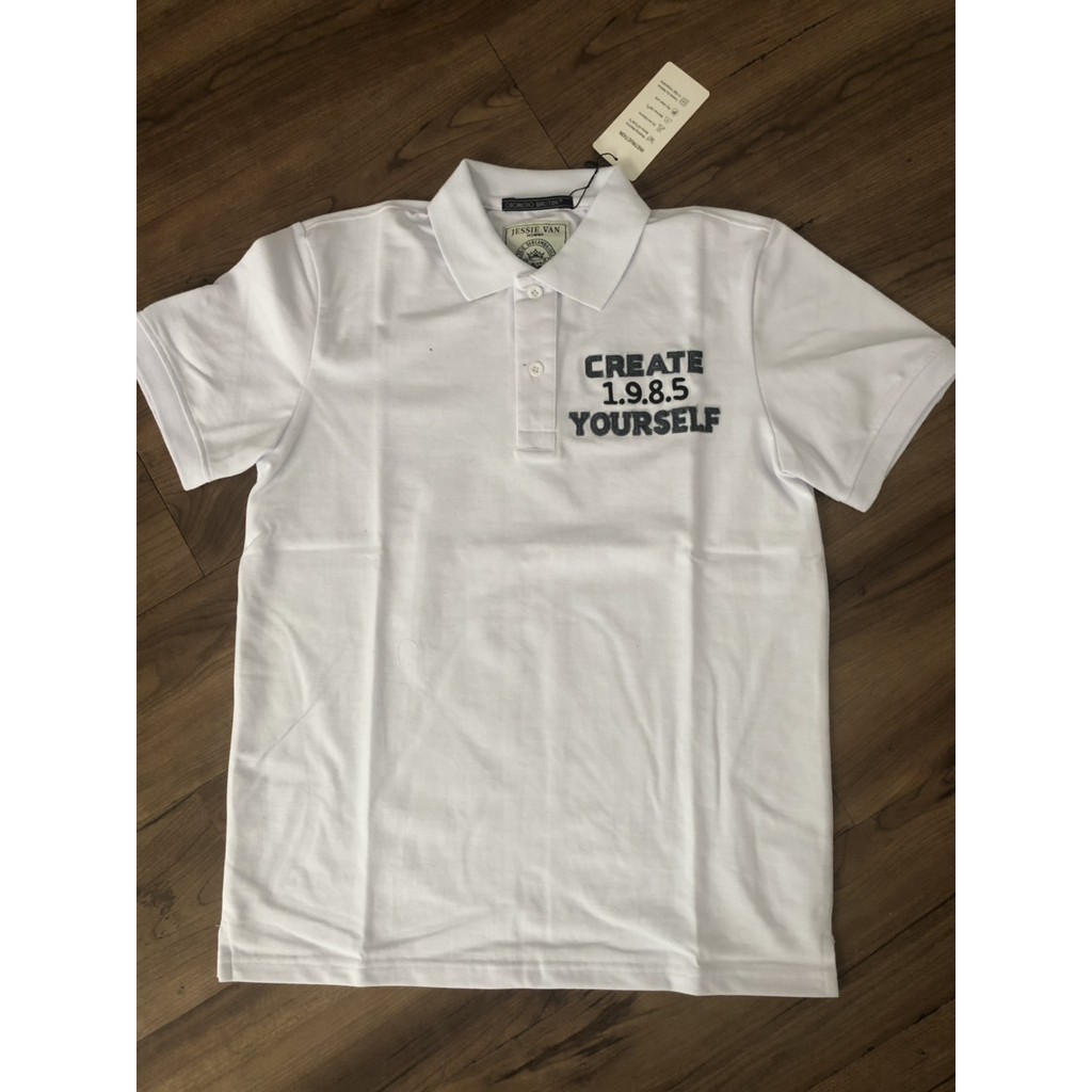 ÁO THUN NGẮN TAY NAM CỔ BẺ THÊU CHỮ THỜI TRANG [ảnh thật] - STD072 | BigBuy360 - bigbuy360.vn