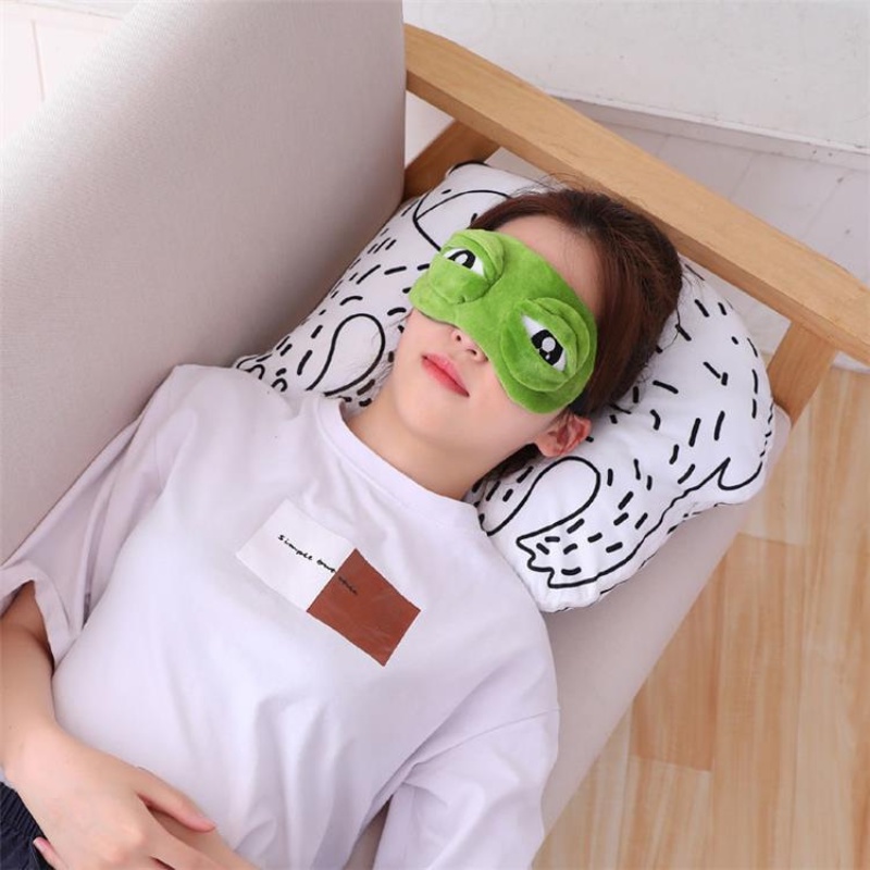 Băng Đô Cài Tóc / Bịt Mắt Ngủ Hình Ếch Hoạt Hình Dễ Thương Phong Cách Hàn Quốc