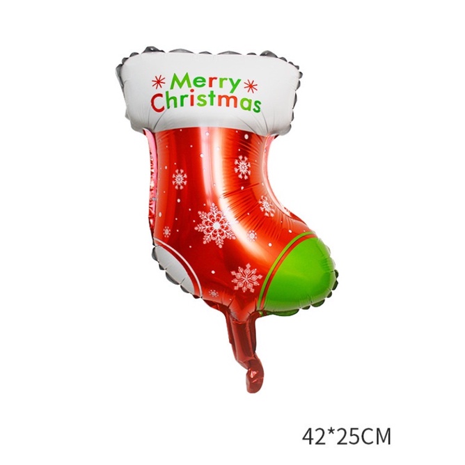 Bong bóng nhôm 16 inch hình ông già noel/người tuyết trang trí giáng sinh