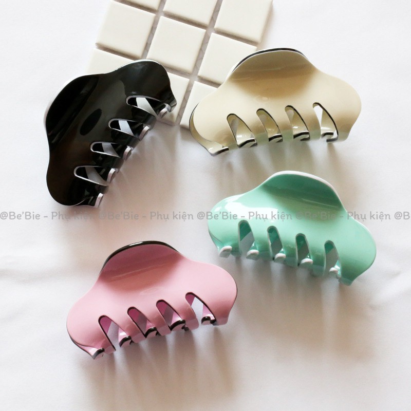 Kẹp tóc càng cua nhựa có viền cute BeBie - BP210